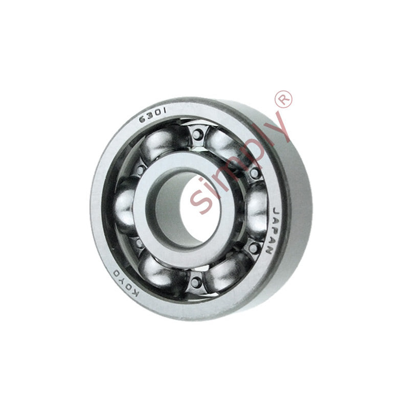 KOYO 6301C3 Open Deep Groove Ball Bearing 12x37x12mm