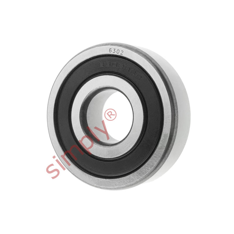 63022RS Budget Rubber Sealed Deep Groove Ball Bearing 15x42x13mm