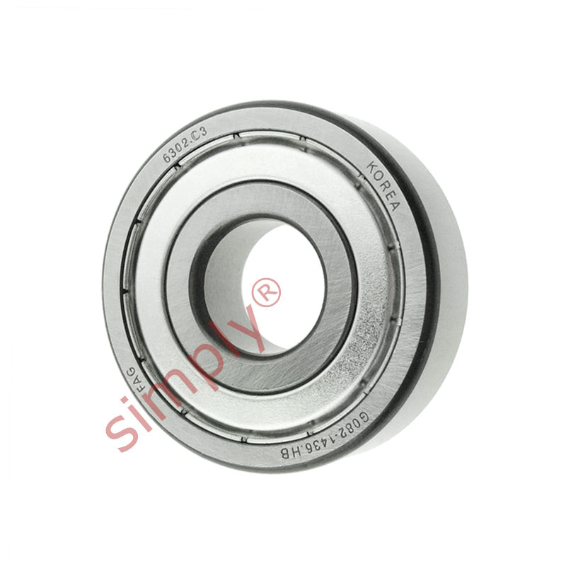 FAG 63022ZC3 Metal Shielded Deep Groove Ball Bearing 15x42x13mm