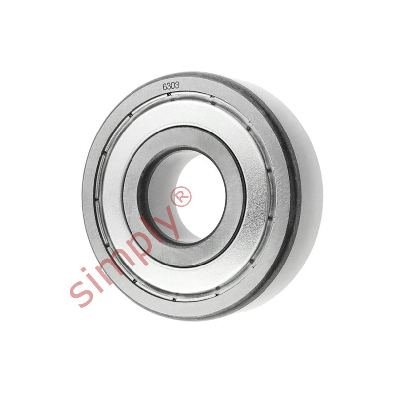 6303ZZ Budget Metal Shielded Deep Groove Ball Bearing 17x47x14mm