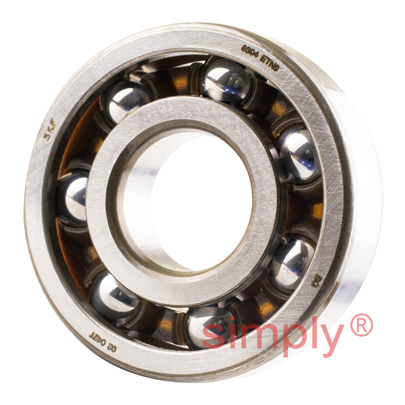 Major Brand 6304ETN9 Open Deep Groove Ball Bearing 20x52x15mm
