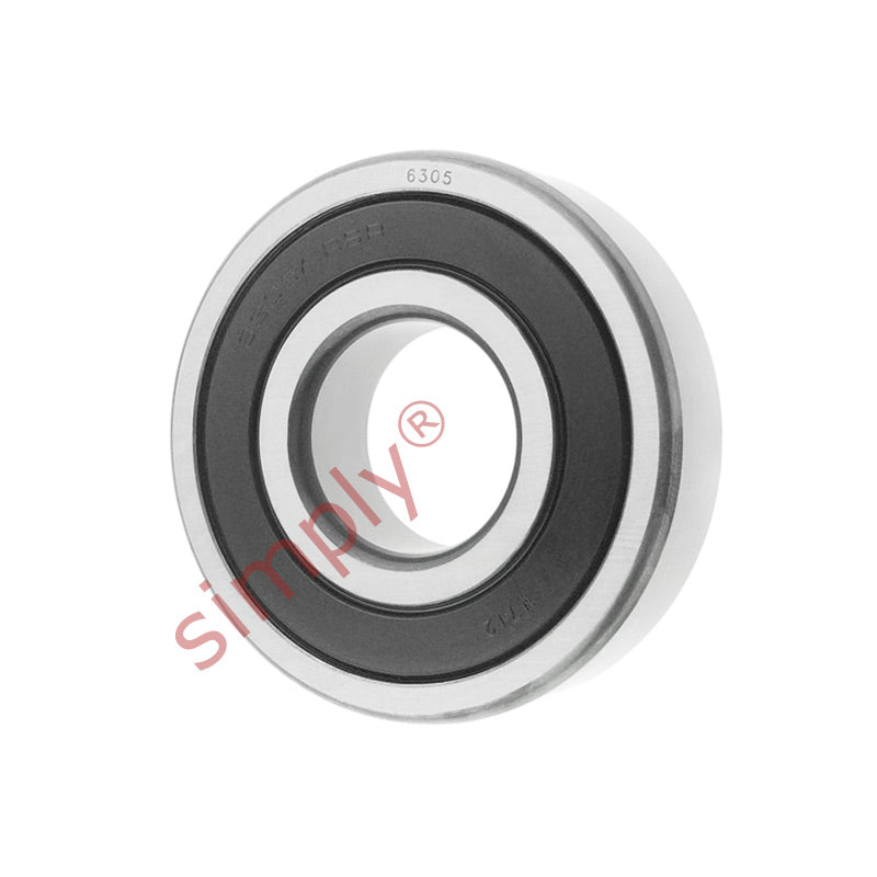 63052RS Budget Rubber Sealed Deep Groove Ball Bearing 25x62x17mm
