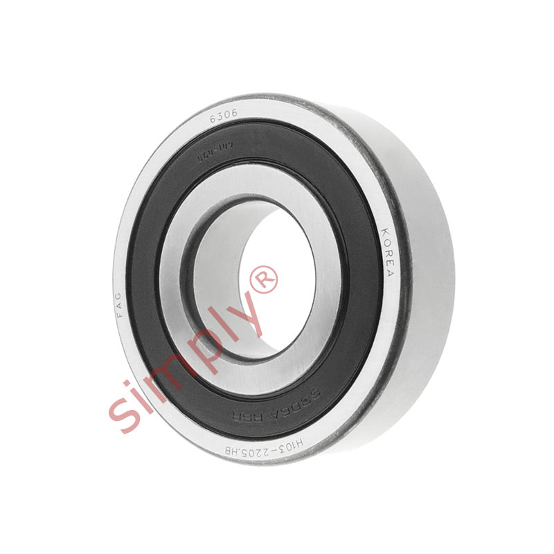 FAG 63062RSR Rubber Sealed Deep Groove Ball Bearing 30x72x19mm