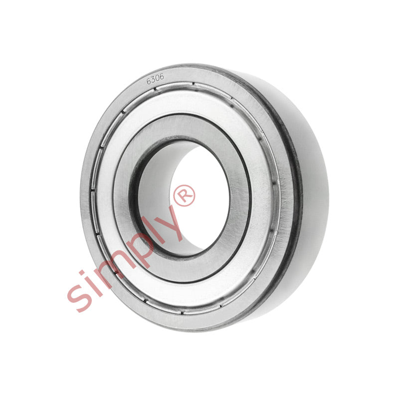 6306ZZC3 Budget Metal Shielded Deep Groove Ball Bearing 30x72x19mm