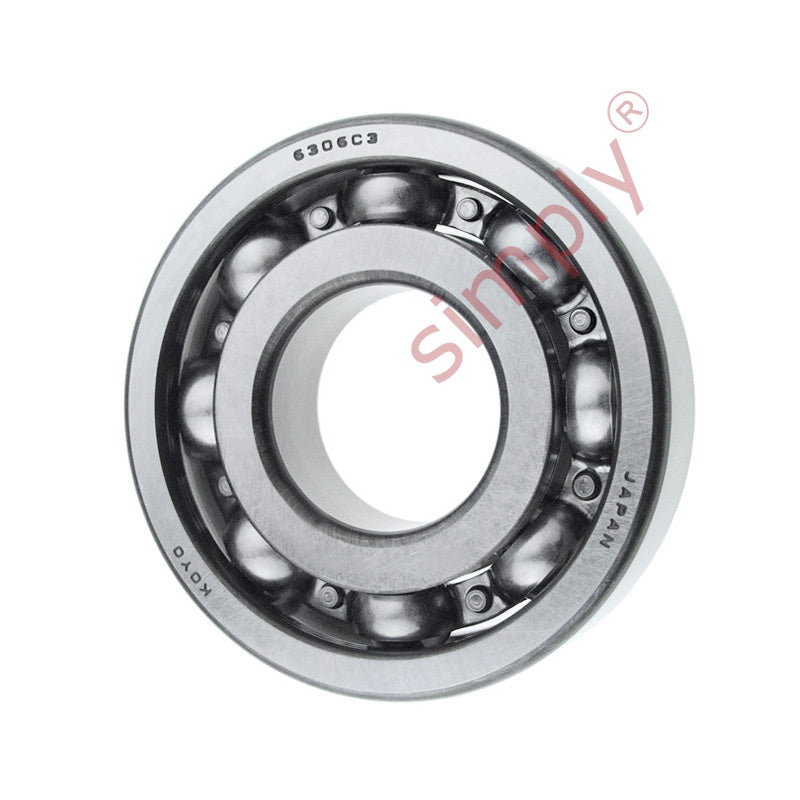 KOYO 6306C3 Open Deep Groove Ball Bearing 30x72x19mm