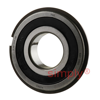 FAG 63072RSNR Rubber Sealed Deep Groove Ball Bearing with Snap Ring 35x80x21mm