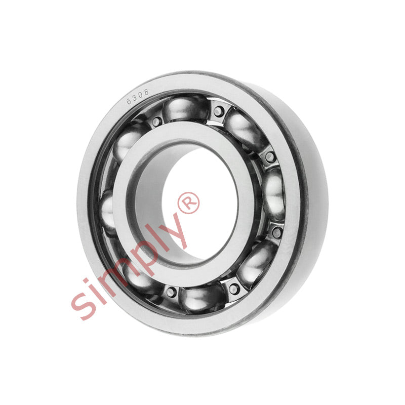 6308 Budget Open Type Deep Groove Ball Bearing 40x90x23mm