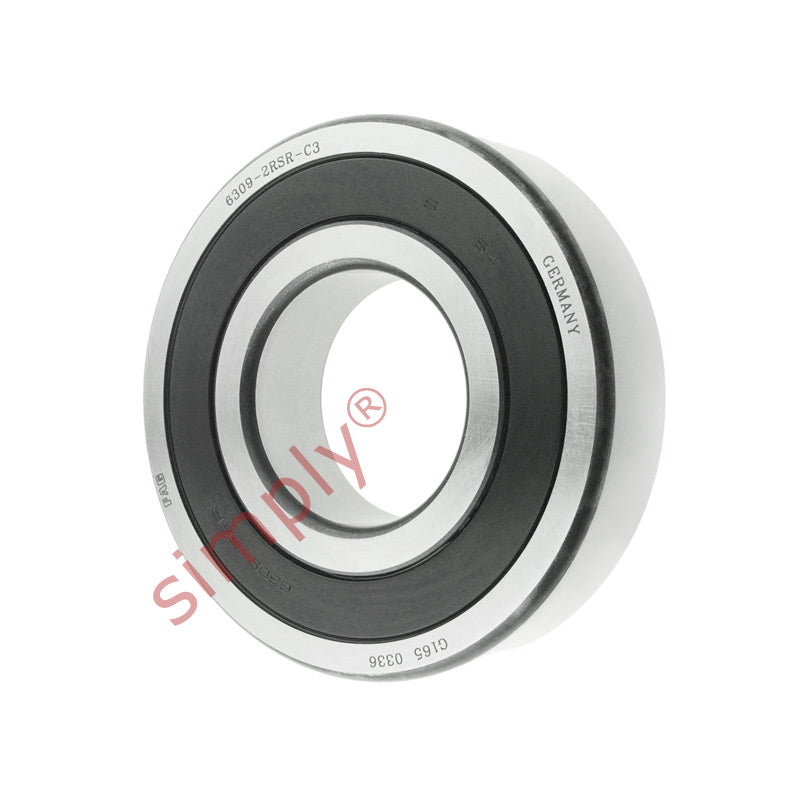 FAG 63092RSRC3 Rubber Sealed Deep Groove Ball Bearing 45x100x25mm