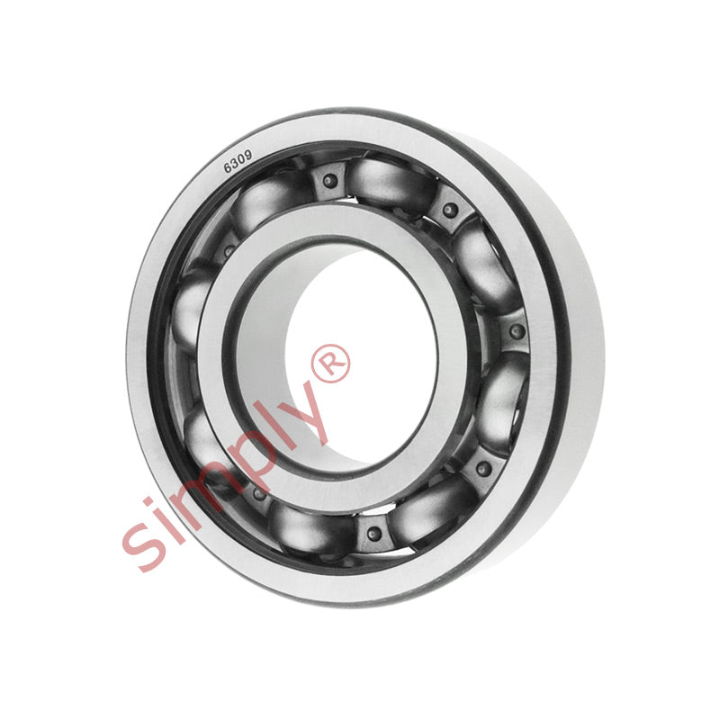 6309 Budget Open Type Deep Groove Ball Bearing 45x100x25mm