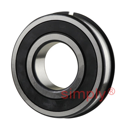 Major Brand 63102RSNR/C3 Rubber Sealed Snap Ring Deep Groove Ball Bearing 50x110x27mm