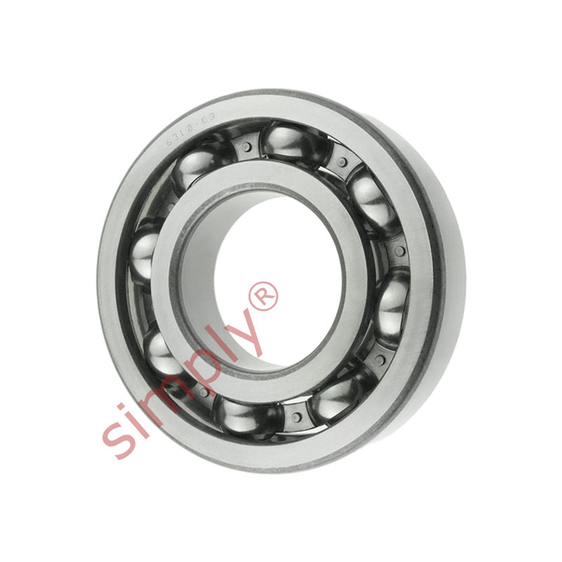 Major Brand 6312C3 Open Deep Groove Ball Bearing 60x130x31mm