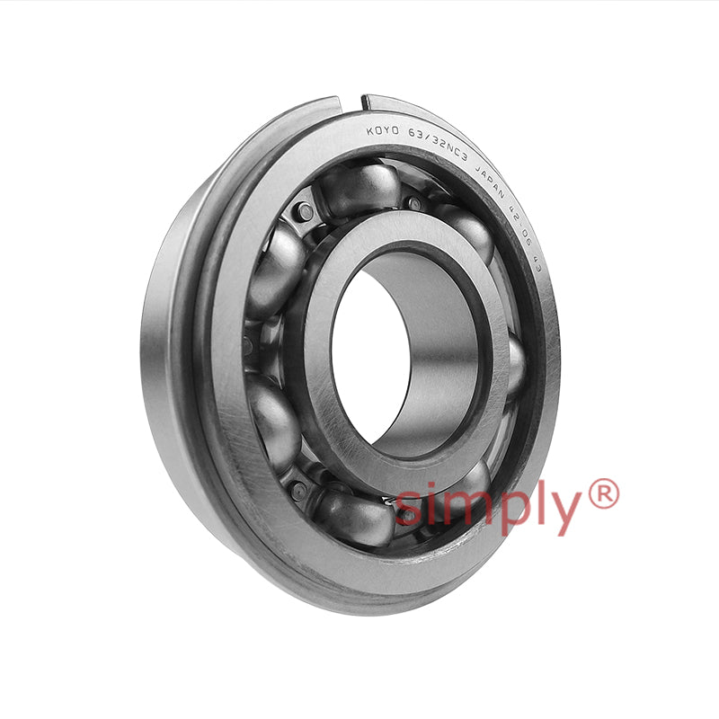 Koyo 63/32NRC3 Deep Groove Ball Bearing with Snap Ring 32x75x20mm
