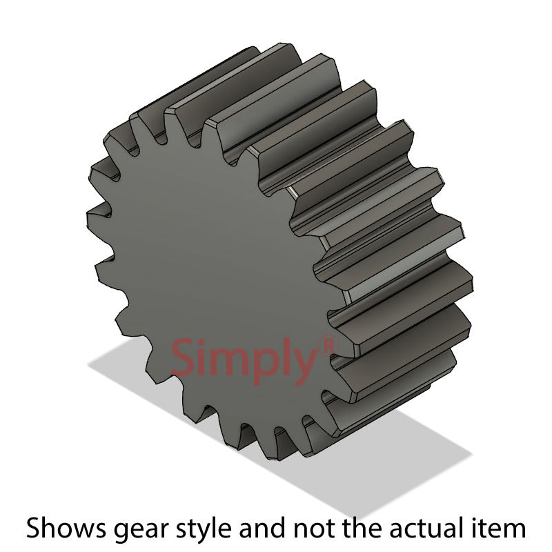SS60/18B Unbored Metric EN8 Spur Gear 18 Tooth 6 Mod