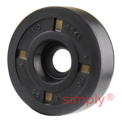 6x25x8mm Nitrile Rubber Single Lip Rotary Shaft Oil Seal with Garter Spring SC / R21