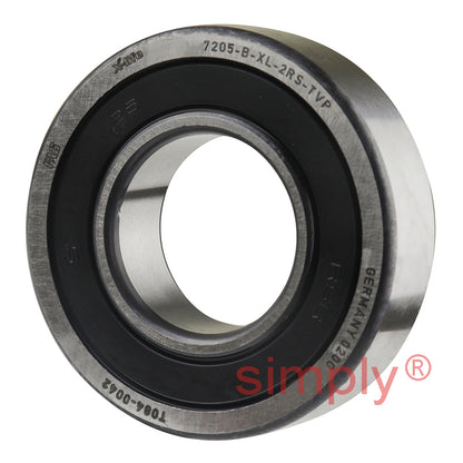 Major Brand 7205B2RSTVP Rubber Sealed Single Row Angular Contact Ball Bearing 25x52x15mm