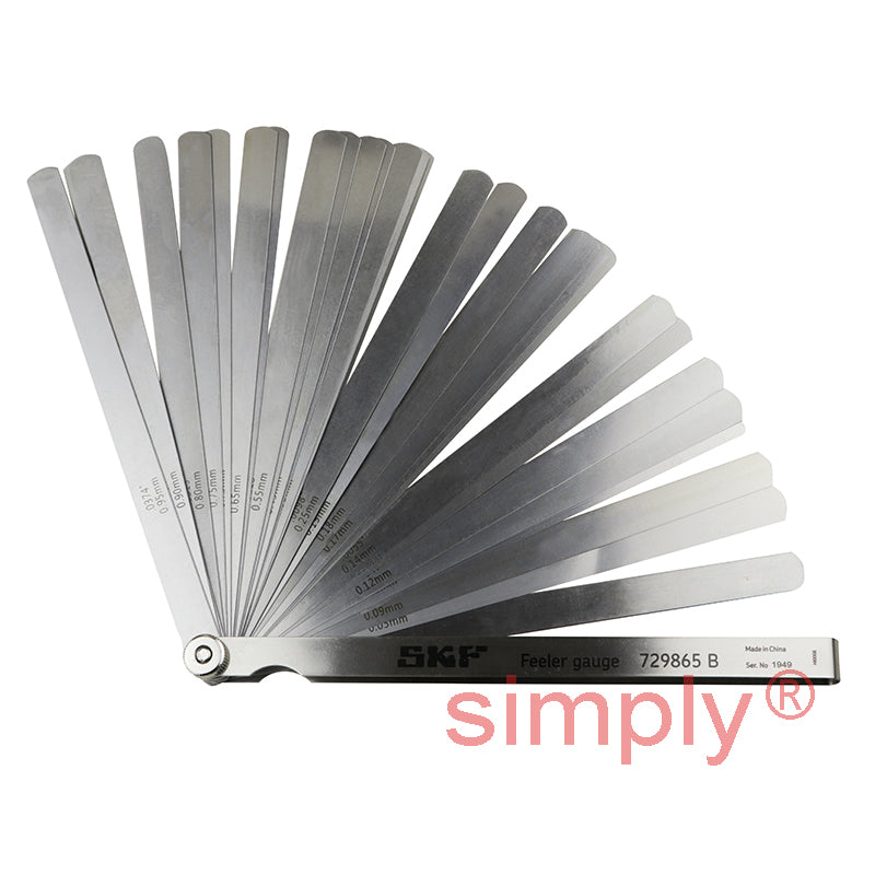 SKF 729865B Feeler Gauge 29 Blades of 200mm (8 in.) Length