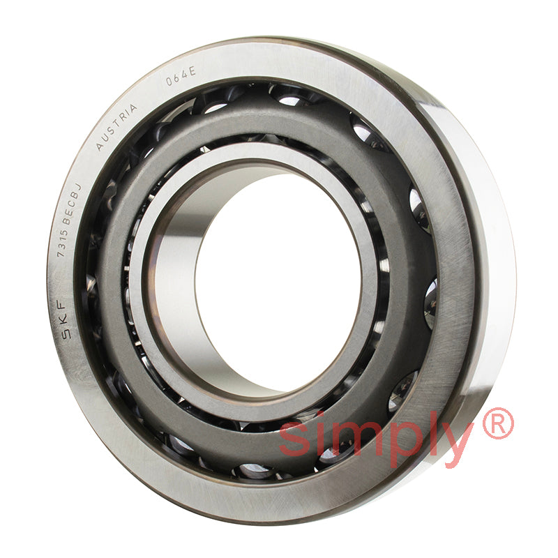 SKF 7315BECBJ Single Row Angular Contact Ball Bearing 75x160x37mm