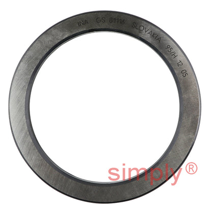 Major Brand 81116TN Cylindrical Roller Thrust Bearing with Nylon Cage 80x105x19mm