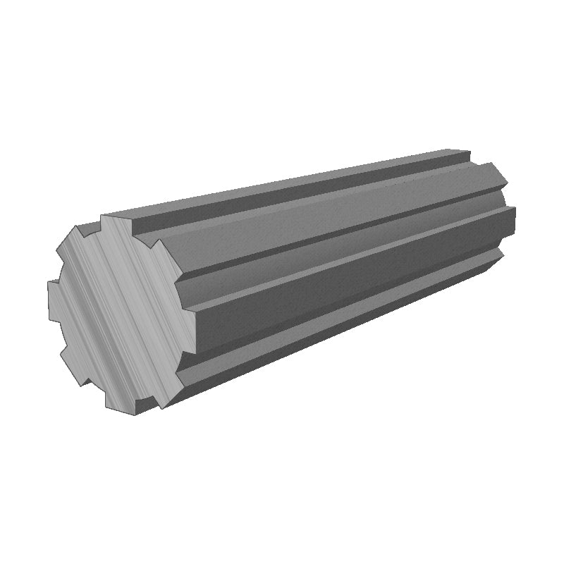 Branded SPS42X36X7/1 Metric Steel Splined Shaft with 8 Splines 36x42x1000mm - Allow 2-3 Days