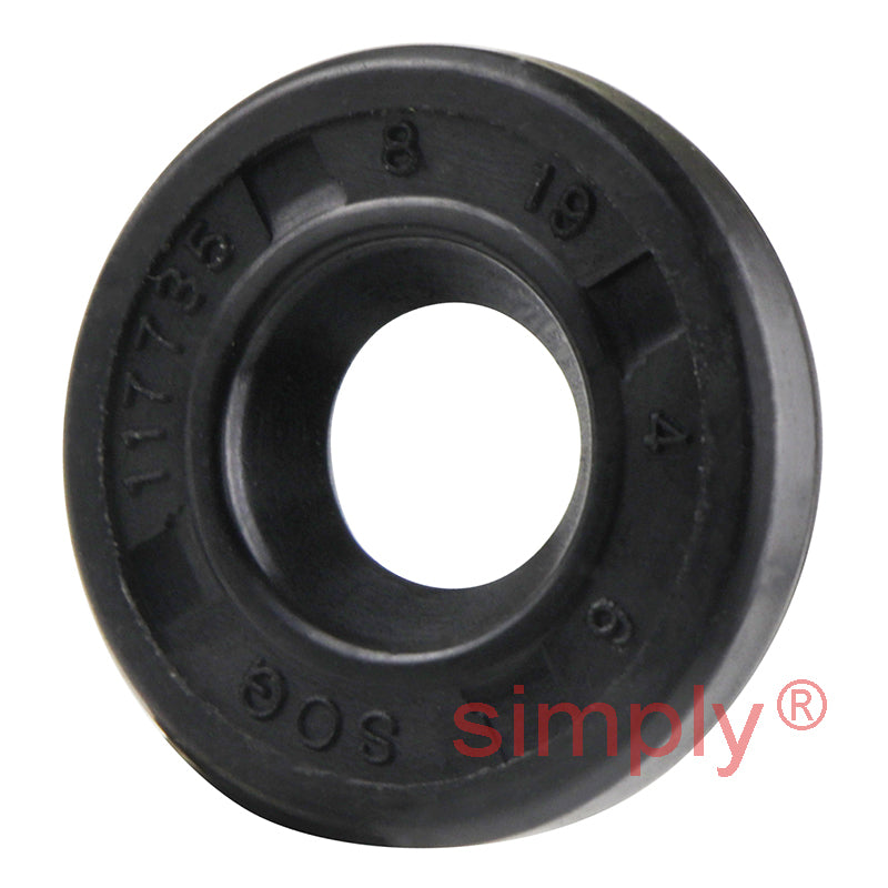 8x19x4mm Nitrile Rubber Single Lip Rotary Shaft Oil Seal SC / R21