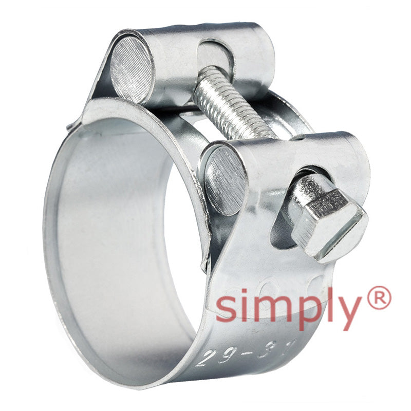 JSC031MS Zinc Plated Steel Jubilee Superclamp Clip Adjustment Range 29mm-31mm Band Width 18mm