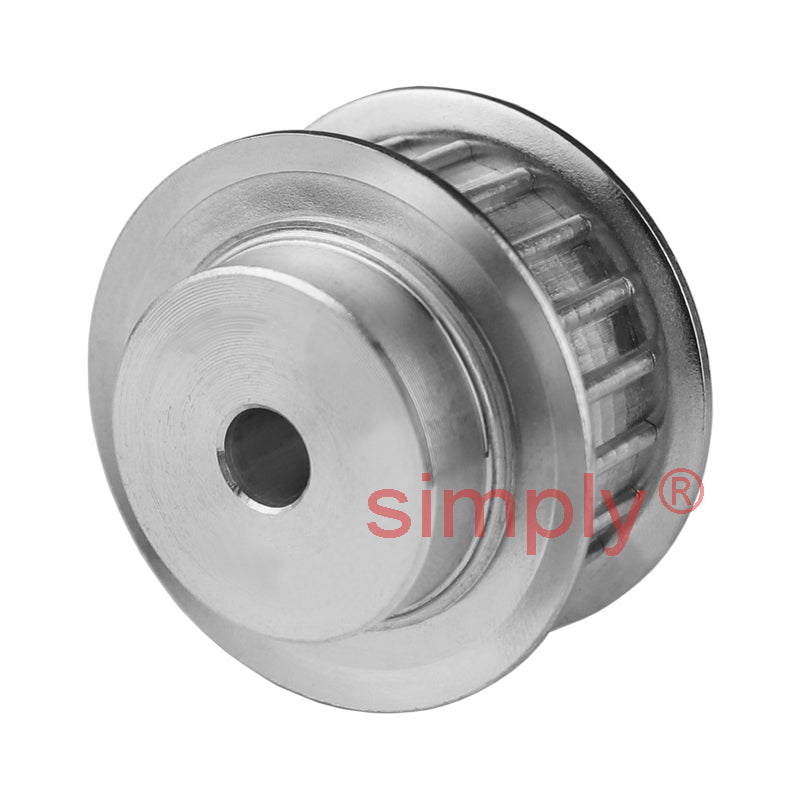 Aluminium Pilot Bore AT5 Timing Pulley with Flanges 5mm Pitch 40 Tooth for 10mm Wide Belts