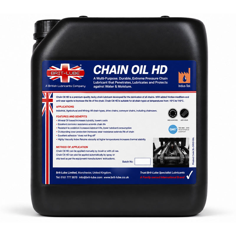 Brit-Lube Indu-Tek Chain Fluid HD 20 Litre - Allow 2-3 Days