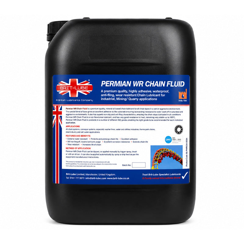 Brit-Lube Food-Tek Hot Chain Synthest BN 320 1000 Litre - Allow 2-3 Days