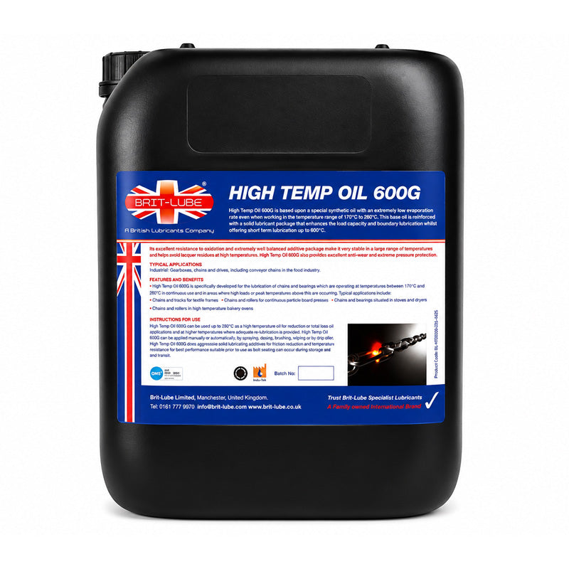 Brit-Lube Indu-Tek High Temp 600G 205  Litre - Allow 2-3 Days