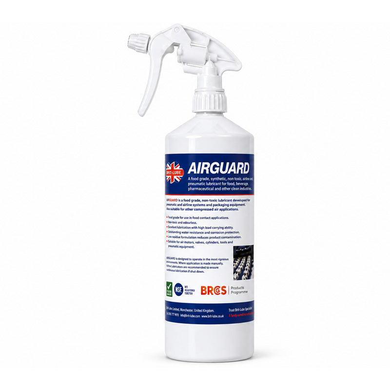 Brit-Lube Airguard Food Grade Pneumatic and Hydraulic Lubricant 1 Litre