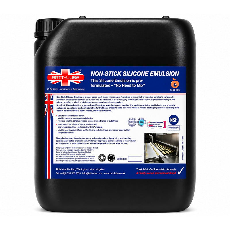 Brit-Lube Non Stick Silicone Emulsion - RTU 10 Litre