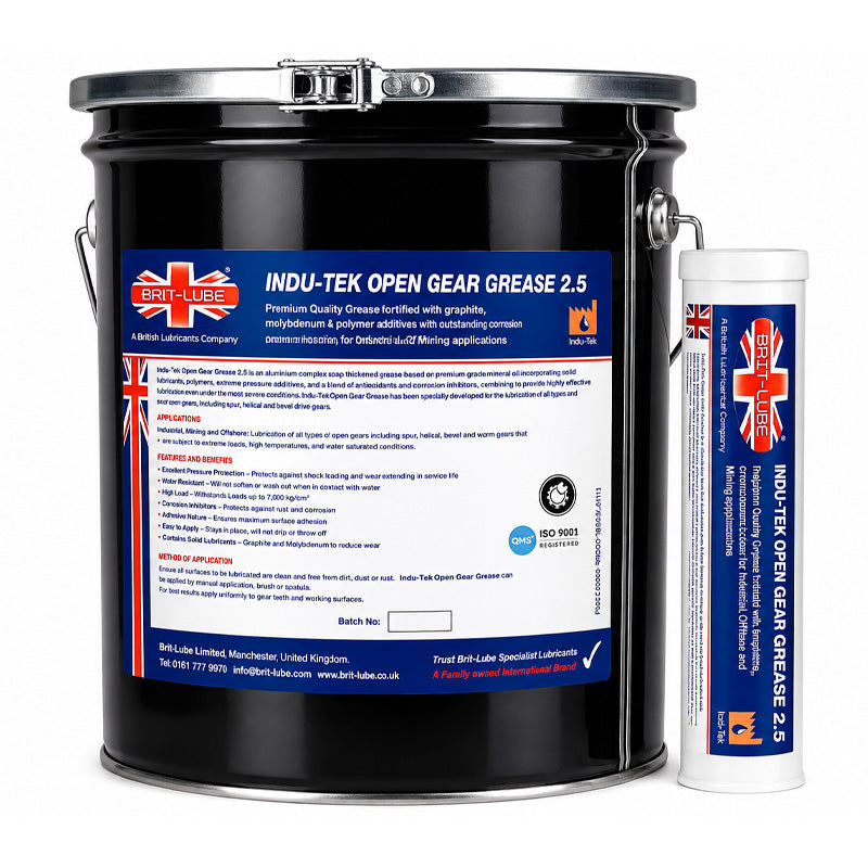 Brit-Lube Indu-Tek Open Gear Grease 2.5 185kg - Allow 2-3 Days