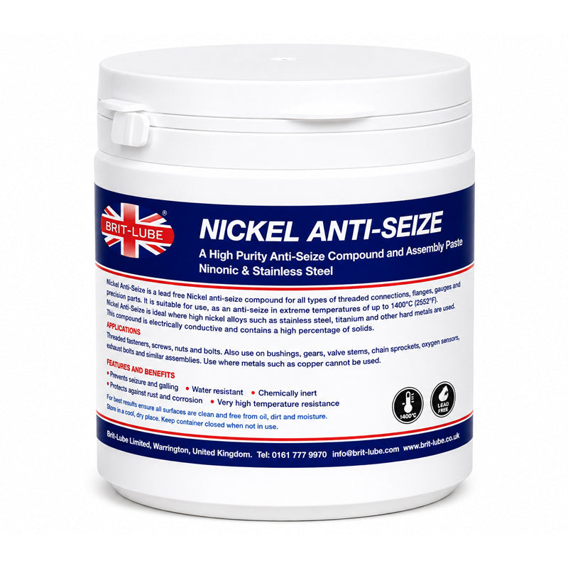 Brit-Lube High Purity Nickel Anti-Seize Compound and Assembly Paste for Nimonic and Stainless Steel 3kg - Allow 2-3 Days