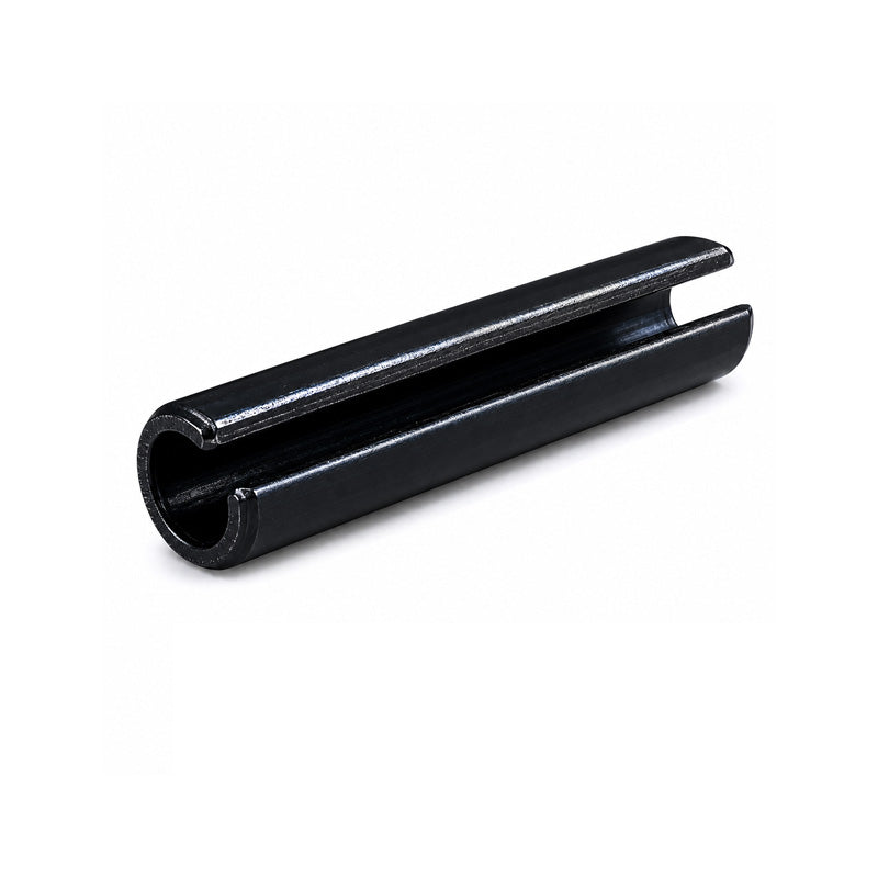 Metric Slotted Carbon Spring Steel Spring Roll Pin with Black Oxide Finish 18x80mm - Allow 2-3 Days
