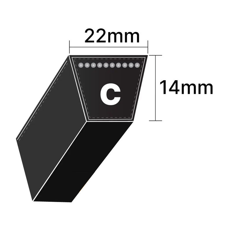 C101 Gates Delta Classic C-Section V-Belt (Uniset Match) - Allow 7-10 Days