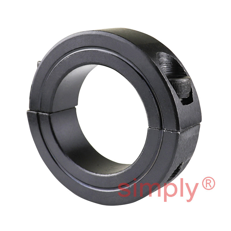 CADB16BO Black Oxide Coated Steel Double Split Shaft Collar 16x34x13mm with Clamp Bolt