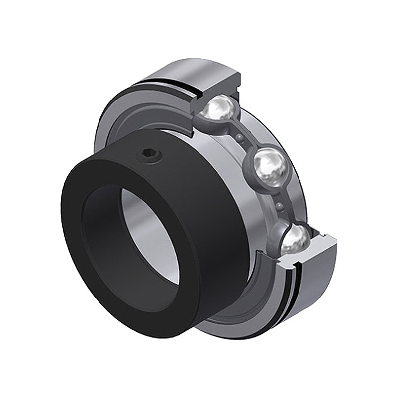 SNR CES205 Metric Flatback Grooved Parallel Outer Bearing Insert 25mm Bore 52mm Outside Diameter with Eccentric Collar - Allow 2-3 Days