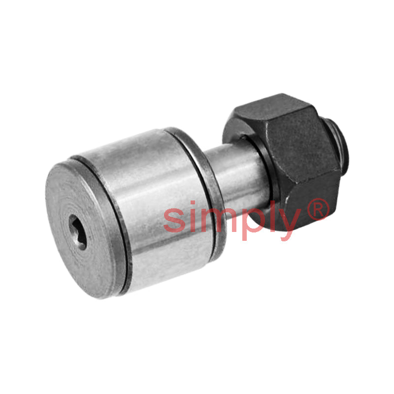 Budget CFS3V Full Complement Miniature Type Cam Follower with Cylindrical Outer and Hex Head 6x4x3mm M3x0.5 Thread