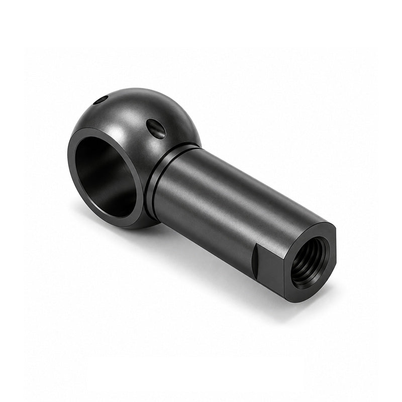 Chiavette B16 Left Hand Steel Ball Socket with Internal Snap Ring and Holes for Safety Clip 16mm Ball Diameter M10 Thread - Allow 2-3 Days