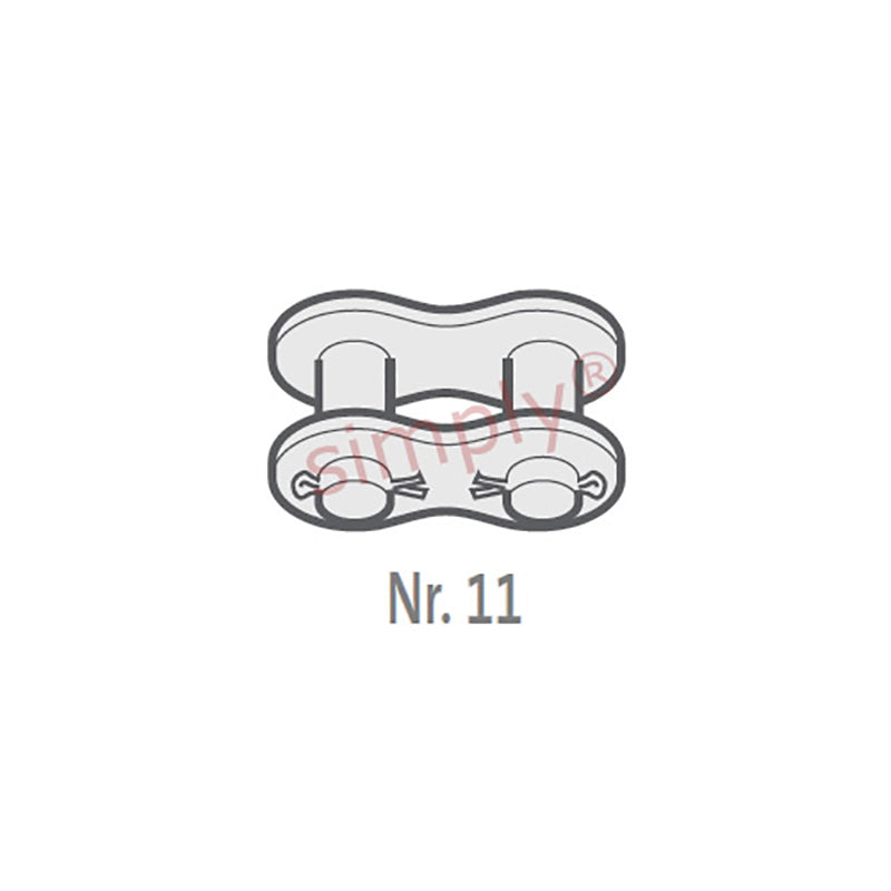 Renold SD 20B-1-NO11 BS Simplex Chain Cottered Connecting Link 1-1/4 inch Pitch