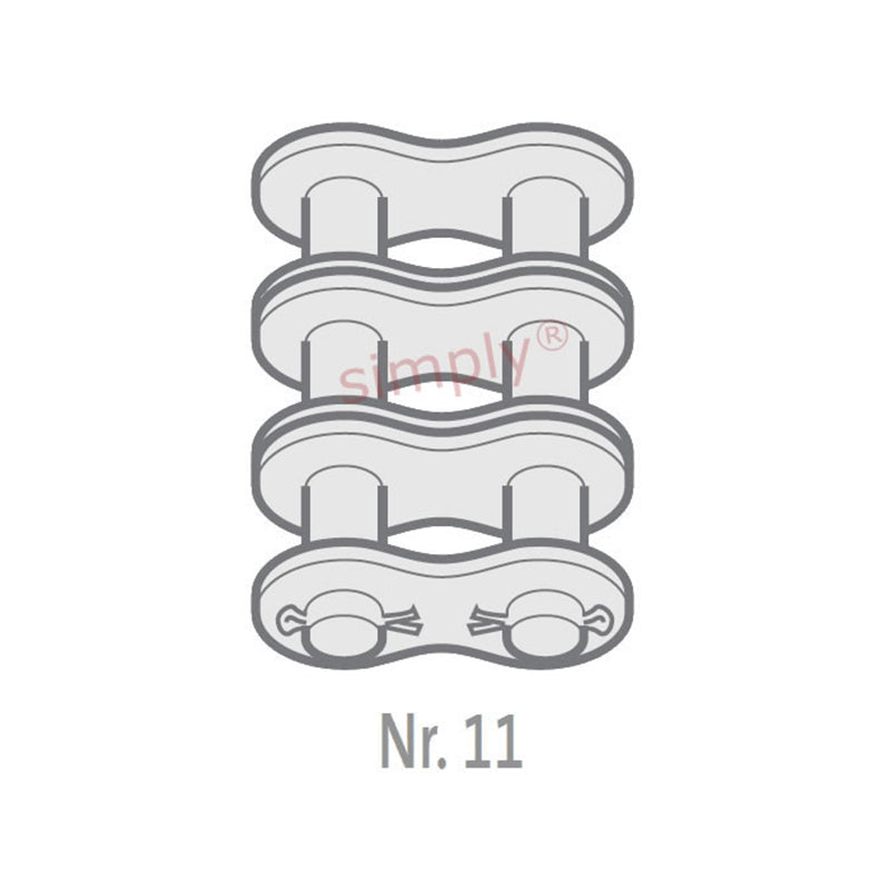 Renold SD 28B-3-NO11 BS Triplex Chain Cottered Connecting Link 1-3/4 inch Pitch