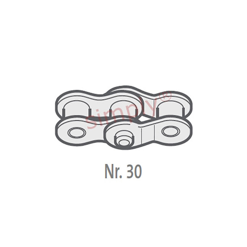 Renold SYNO 08B-1-NO30 BS Simplex Chain Double Cranked Link 1/2 inch Pitch