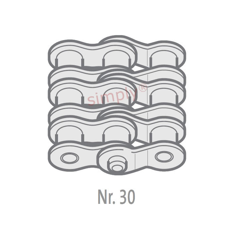 Renold Synergy 06B-3-NO30 BS Triplex Chain Double Cranked Link 3/8 inch Pitch