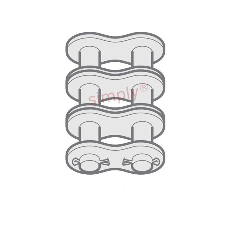 Renold Blue Box 100-3-NO58 ANSI / AS Triplex Chain Cottered Connecting Link 1-1/4 inch Pitch