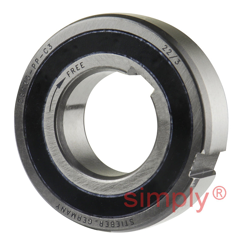 Stieber CSK25PP 25mm Sprag Clutch One Way Bearing with Internal and External Keyways 25x52x15mm