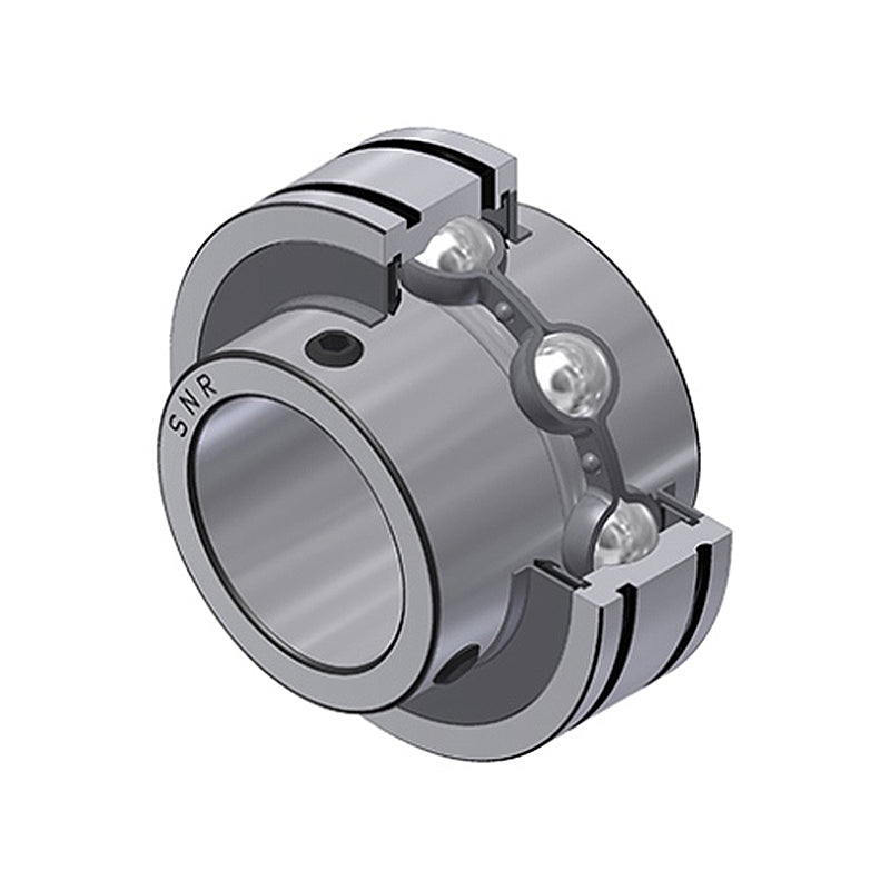 SNR CUC205 Metric Full Width Grooved Parallel Outer Bearing Insert 25mm Bore 52mm Outside Diameter with Grub Screws - Allow 2-3 Days