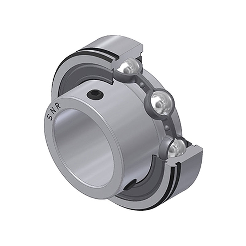 SNR CUS208-24 Imperial Full Width Parallel Outer Bearing Insert 1-1/2 inch Bore 80mm Outside Diameter with Grub Screws - Allow 2-3 Days