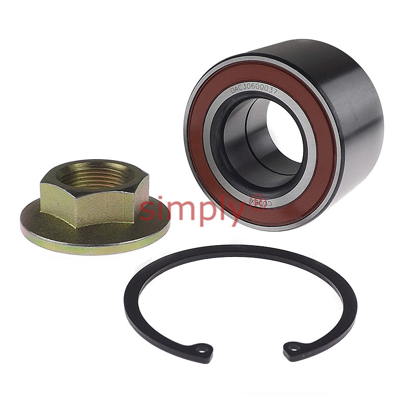 Codex DAC30600037 Rubber Sealed Double Row Deep Groove Wheel Ball Bearing Kit 30x60x37mm