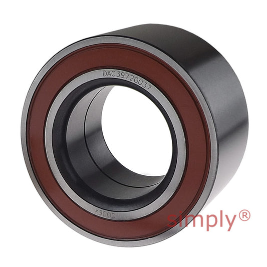 Codex DAC39720037 Rubber Sealed Double Row Deep Groove Wheel Ball Bearing 39x72x37mm
