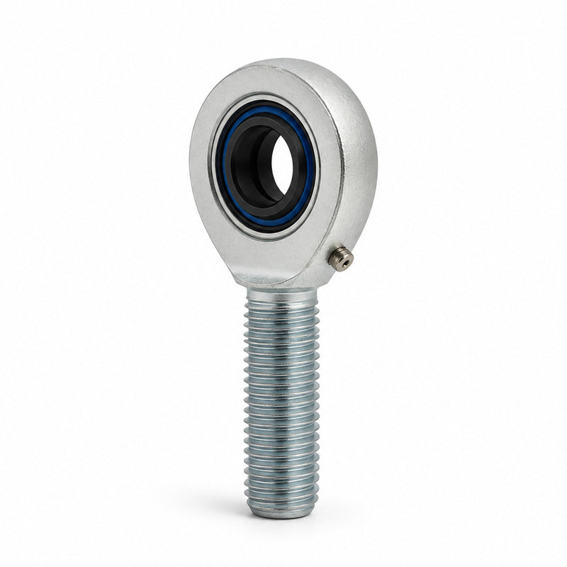 Durbal DSAL25ES-2RS Maintenance Required Left Hand Metric Steel Male Rod End with Seals M24x2 Thread